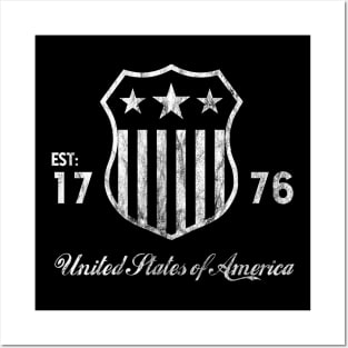 United States of Ameirca - Established 1776 Posters and Art